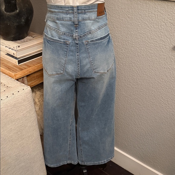 Judy Blue Double the Cool Cropped Wide Leg High Waist Jeans Size 30 - Picture 6 of 8